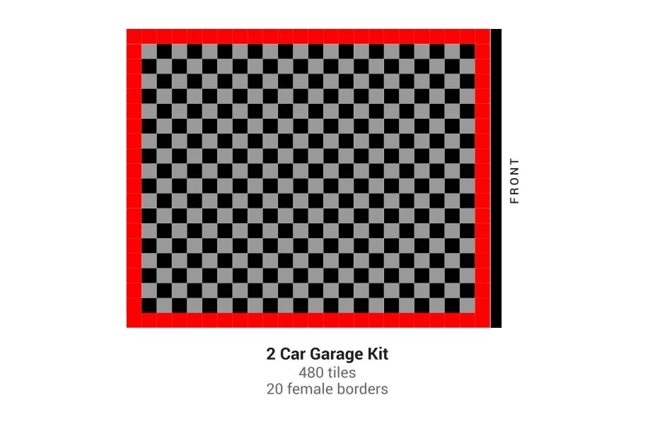 Nitro Tile Car Pad Kits - Black/Graphite/Victory Red - view 11