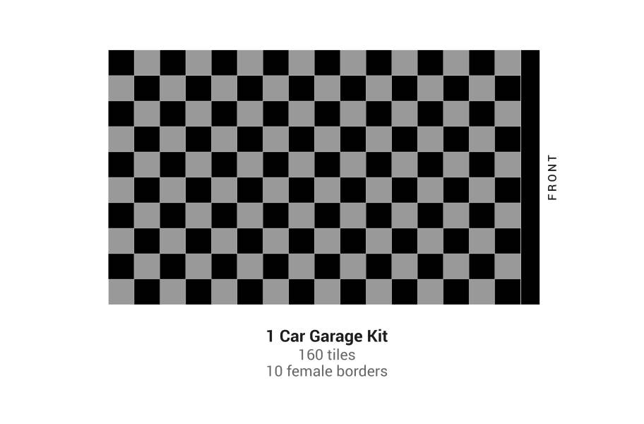 Nitro Tile Car Pad Kits - Black/Graphite Checker - view 5