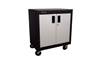 Homak 2-Door Mobile Cabinet w/Pull Out Drawer