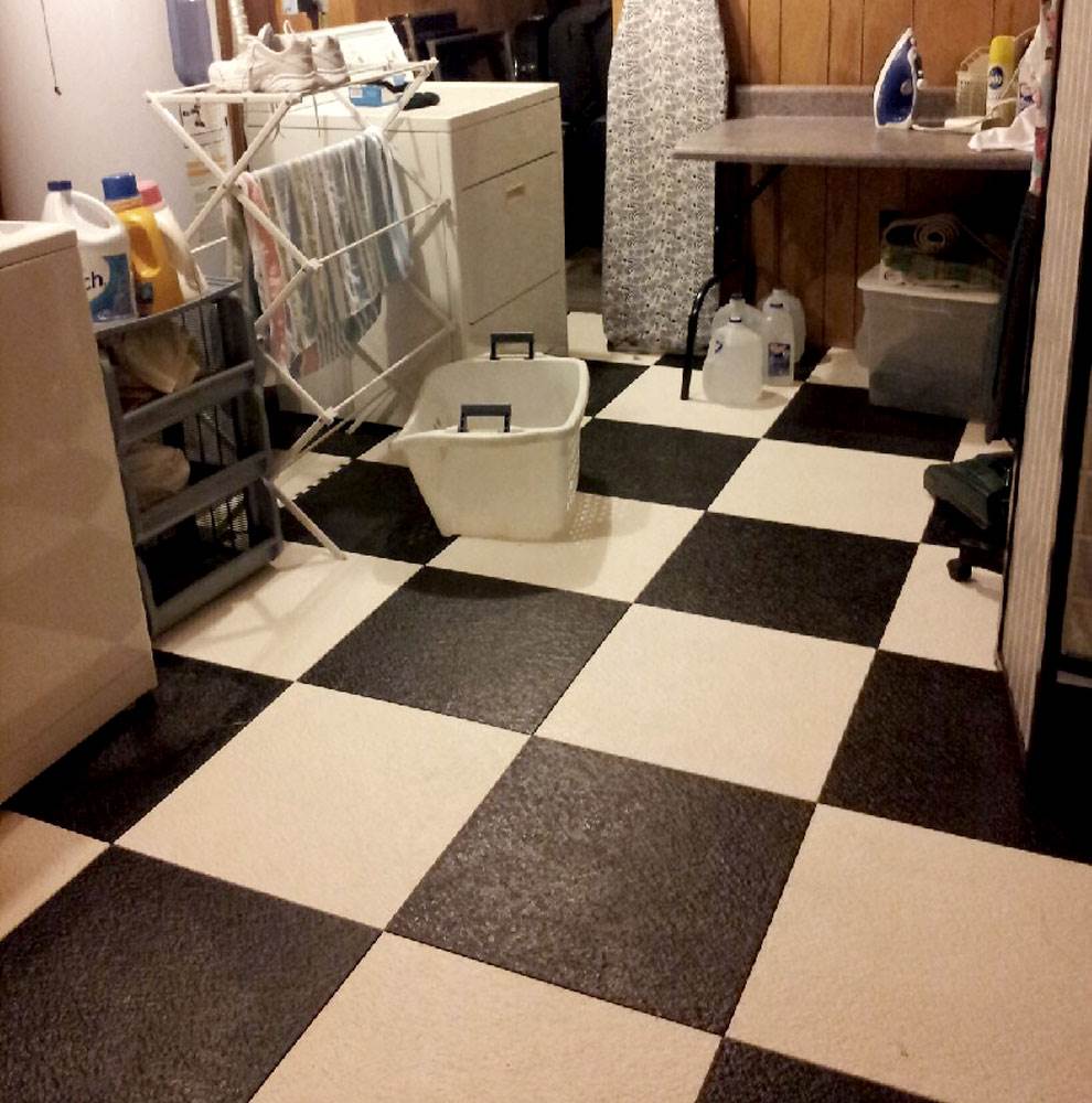 Customer review image of  in basement laundry room. 