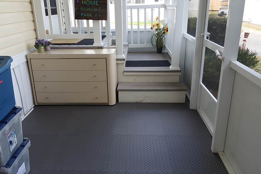 Customer review image of  in Screened in porch floor