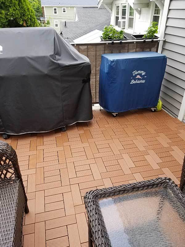 Customer review image of  in Outside concrete deck