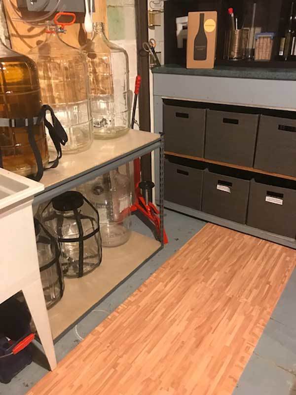 Customer review image of  in Basement winemaking area