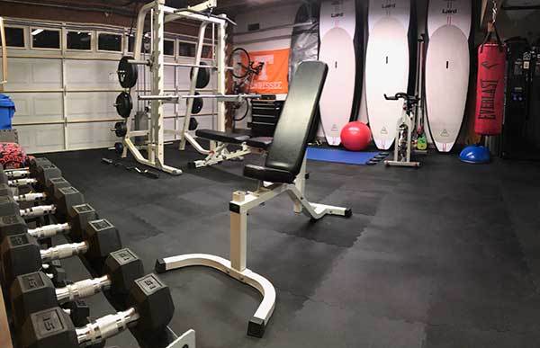 Customer review image of  in Garage home Gym. 