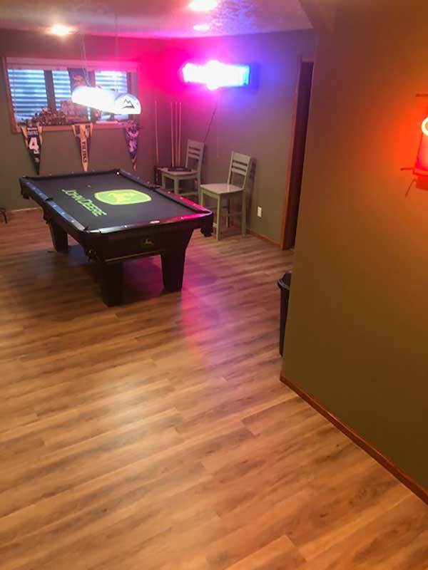 Customer review image of  in Basement game room 