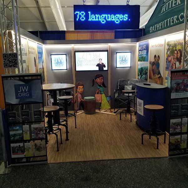 Customer review image of  in Trade Show Booth