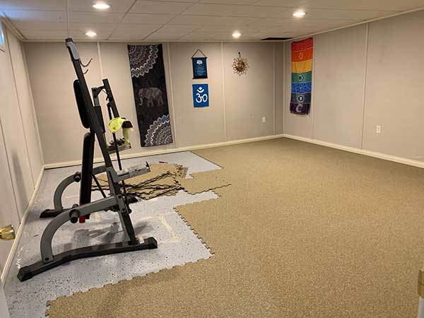 Customer review image of  in Basement Home Gym/Yoga Room
