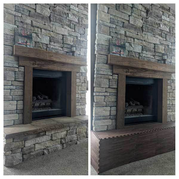 Customer review image of  in Fireplace hearth