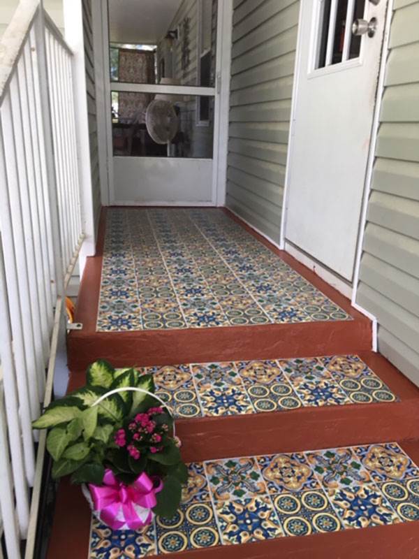 Customer review image of  in covered porch