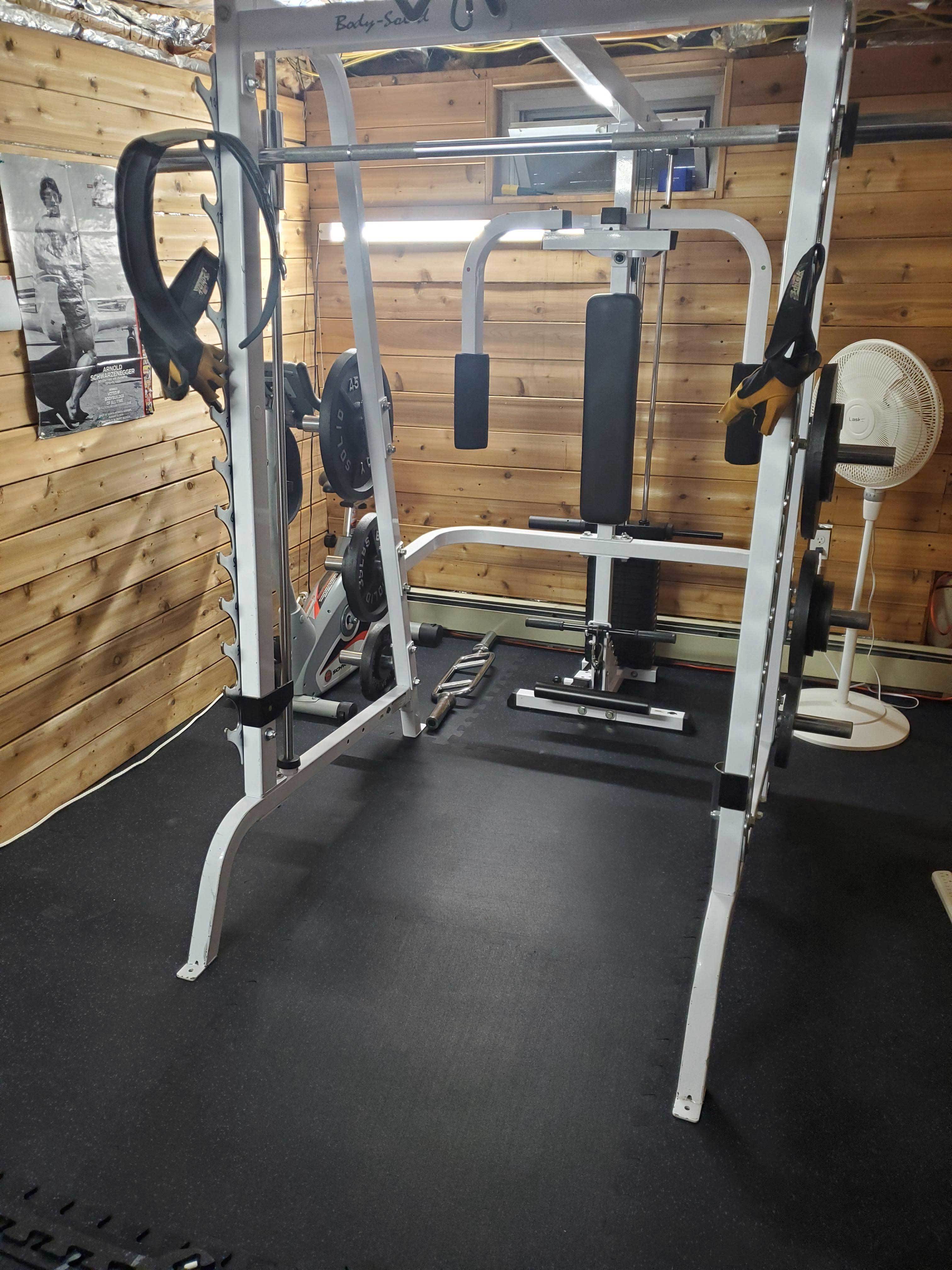 Customer review image of  in Basement home gym.