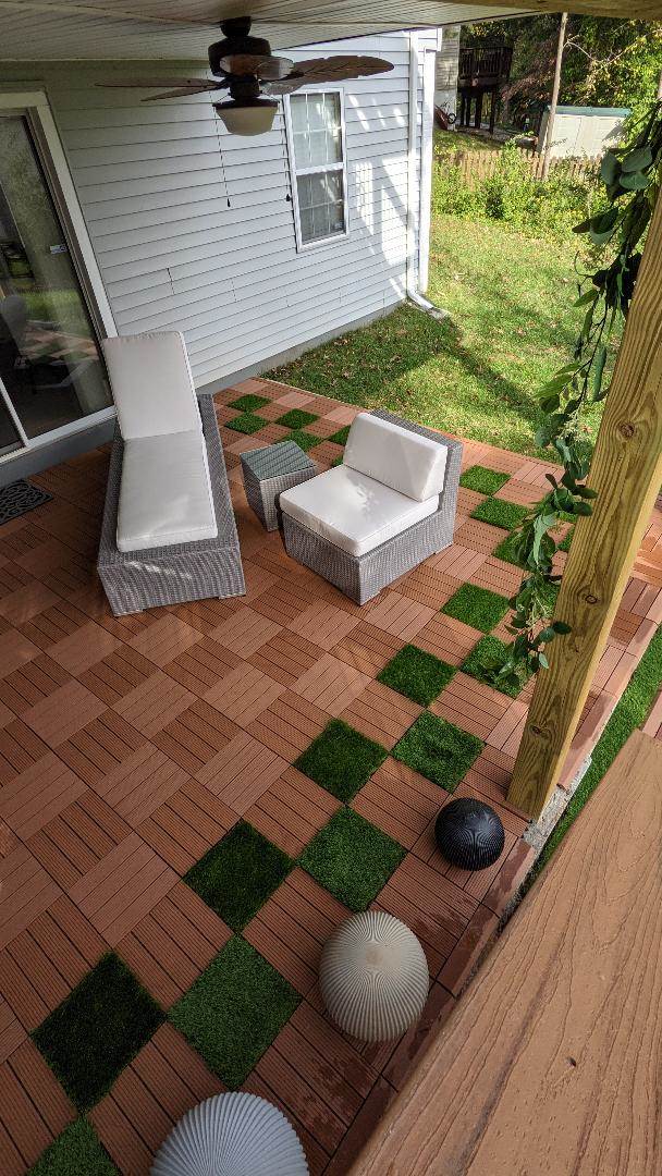 Customer review image of  in Over Concrete Patio