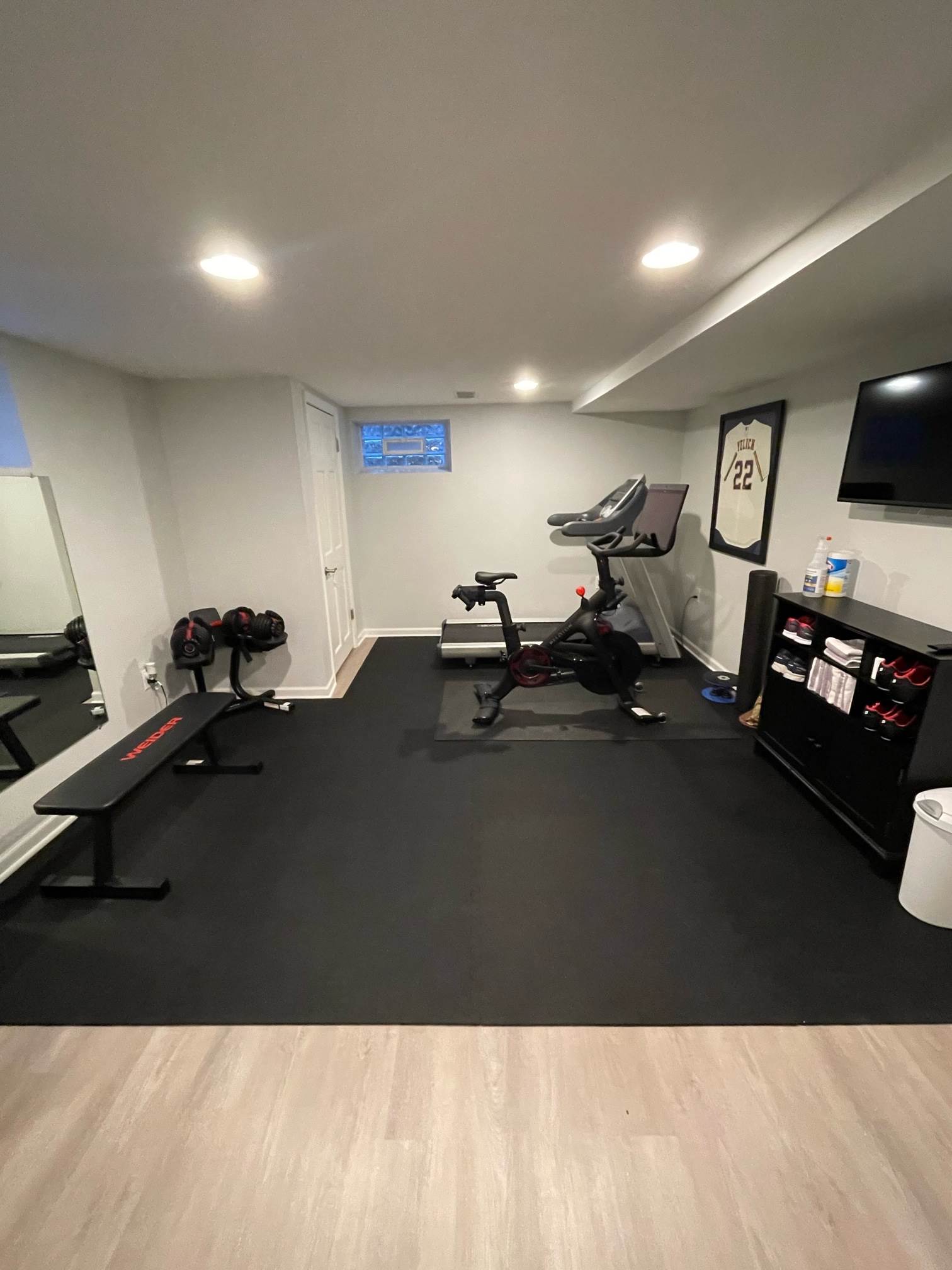 Customer review image of  in Basement Home Gym
